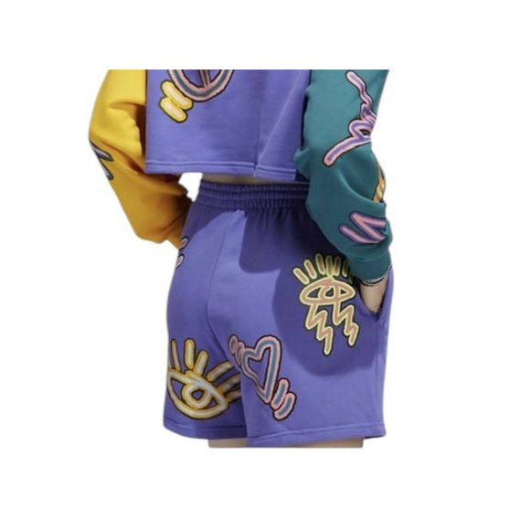 ADIDAS Artist Kris Andrew Small Love Unites Shorts Size Large Y2K Street Wear - Picture 3 of 11